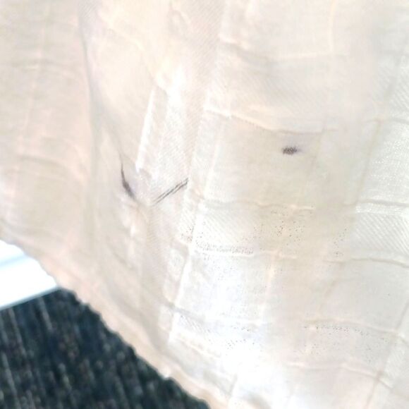 Knox Rose Women White V-Neck Baby Doll Sundress with 3/4 Sleeves Boho Chic sz M - Picture 15 of 17